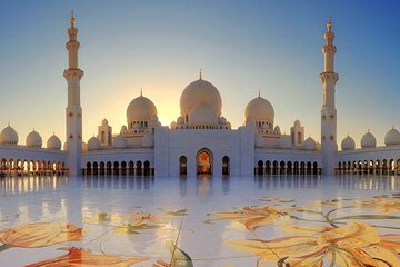Full Day Small Group Abu Dhabi,Qasr Al Watan Palace and Grand Mosque From Dubai