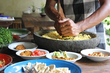 Traditional Balinese Meal in a Family Village Home in Ubud, Bali