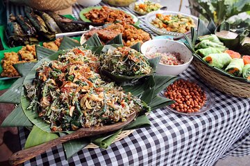 Traditional Balinese Meal in a Multi-Generational Family Compound