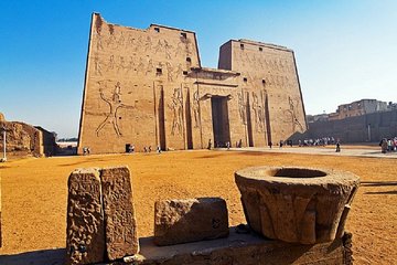 Visit to Edfu temple by train and Luxor west bank, lunch and Felucca