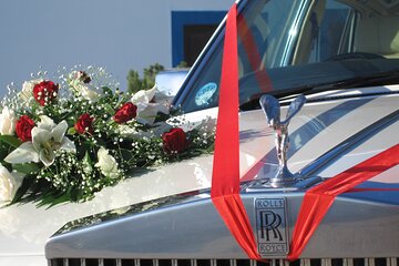Santorini Unique Wedding Car Service By Rolls Royce Silver Spirit 1982