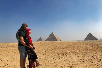 Giza Pyramids, Memphis, Sakkara, Dahshur Pyramids & El Khan Bazaar-Private Tour