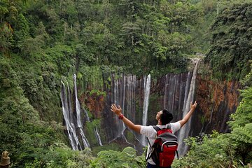 1 Day - ULTIMATE TOUR Tumpak Sewu Waterfall and Goa Tetes cave // 07:30 - 17:30