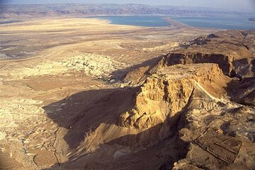 Masada and Dead Sea from Jerusalem