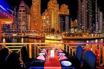 New Year Celebration In Arabian Gulf in Creek with Midnight Cake