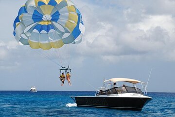 Parasailing off the coast of Sharm el Sheikh