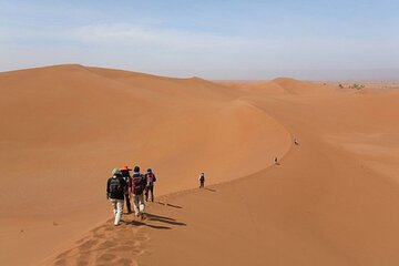 Walking Trip Sunset Into Erg Chebbi Dunes, With Local Guide.