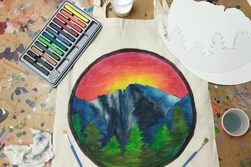 Colorado Inspired Inktense Painted Stocking or Tote Bag Class