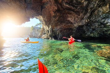 Sunset Kayak Adventure & Caves Tour, Swimming & Aperitif