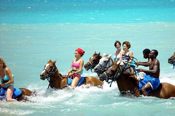 Horseback Riding, Blue Hole, Dunn's River, River Rafting and Tubing Private Tour