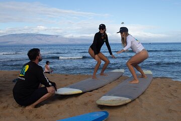 Group Surf Lessons from Kaanapali Beach