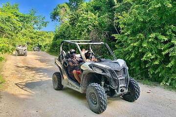 Playa del Carmen Buggy Tour with Cenote Swim and Mayan Village Visit