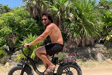 Tulum Area Experiences Guided E-Bike Tour- 3 Cenote's Snorkel/Swim & Local Lunch