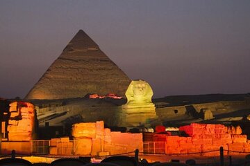 Cairo: Private Giza Pyramids Sound and Light Show with Transfers
