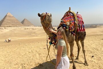 Full-Day Guided Tour to Giza Pyramids,Sphinx ,Sakkara & Memphis & Camel Ride