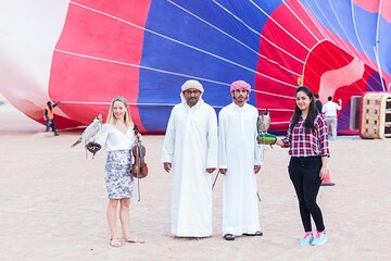 Dubai Desert By Hot Air Balloon With (Falcon Show and Camel)