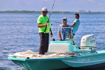 Cancun Fly Fishing large boat 