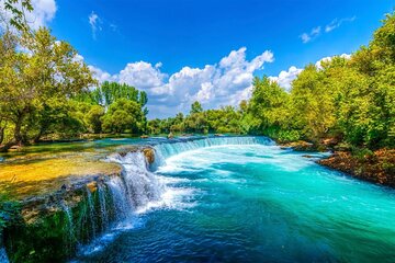 Side: Manavgat River Cruise w/ Lunch & Waterfall & Bazaar Visit