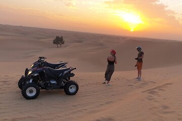  Private Dinner in middle of desert with sunset quad bike tour