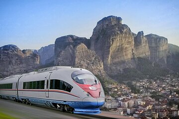 Athens to Meteora Panoramic Day Tour w/ your own Train Ticket English or Spanish