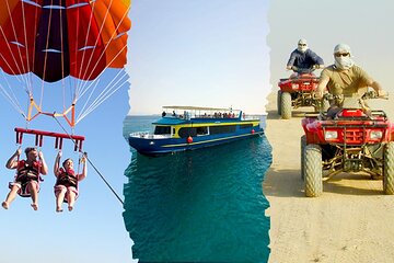 2 Hours Semi-submarine, and 3 Hours ATV Safari, Camel Ride, & Parachute-Hurghada