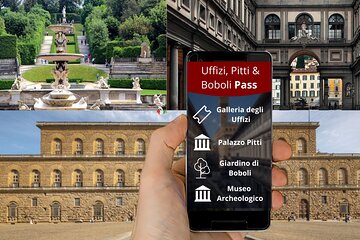 Uffizi Combined Ticket: UFFIZI, PITTI, BOBOLI & digital audioguide