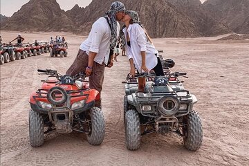 Sharm: Quad Bike or Car Buggy, Camel ride & optional VIP Bedouin Dinner & Show