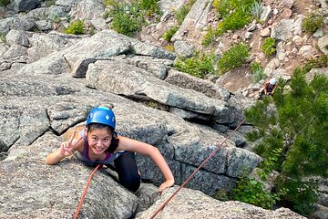 Private Outdoor Rock Climbing with a Pro Climbing Guide