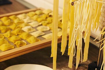 Private Italian Pasta Masterpieces Class: Ravioli, Tortellini and Fettuccine 