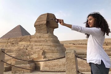 Cairo Layover Tour from Cairo Airport to Giza Pyramids Eg- Museum and Eg-Bazaar