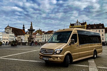 From Prague to Passau - Private Transfer by MINIBUS Mercedes Sprinter 19+1pax