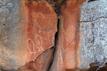 Cowan Creek Lunch paddle with Aboriginal rock art