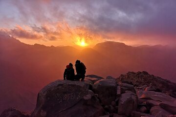 Sunrise at Mount Sinai & St. Catherine monastery from Sharm el Sheikh