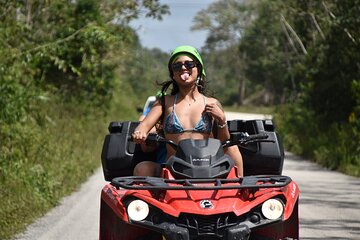 Adrenaline Tour with ATV, Ziplines and Cenote from Cancun 