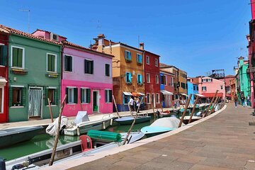 from Punta Sabbioni: Murano and Burano + Venice in the afternoon