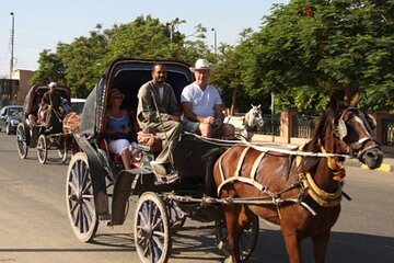 Luxor ancient sights, city Tour with traditional Horse Carriage
