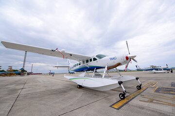 Transfer from Hanoi to Halong by Seaplane with scenic tour