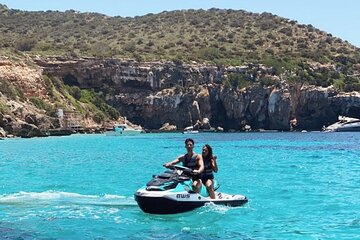 2.5 hour jet ski tour to Tagomago Island, Ibiza.