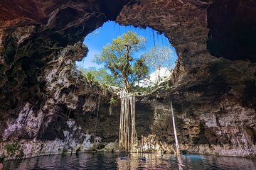 Tour to Cenotes of Santa Barbara and Acanceh area from Merida
