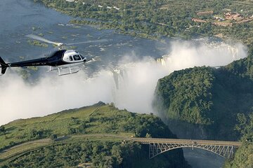 12 - 15 Minutes Helicopter Flight Over The Victoria Falls