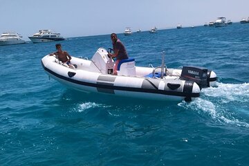 Private SpeedBoat Trip To Orange Island with Snorkeling -Hurghada