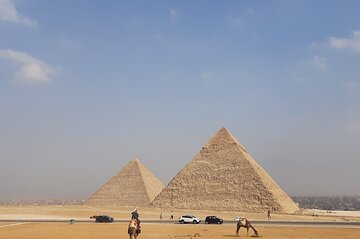 Giza Pyramids with (GEM) Grand Egyptian Museum 