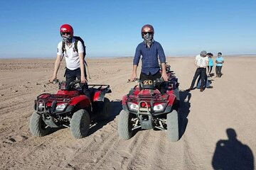 Hurghada safari 3 Hour Quad &Camel Ride Bedouin Village Visit 