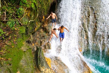 Blue Hole Waterfalls and Rasta Garden from Montego Bay