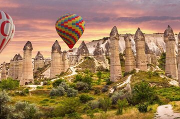 Cappadocia Hot Air Balloon Ride over Cat Valley with Transfers