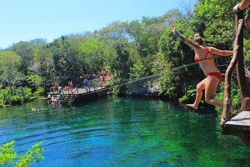 Amazing Experience - Caleta, Zipline & Cavern from Riviera Maya