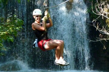 Zipline and Dunns River falls Combo with lunch from Montego Bay 