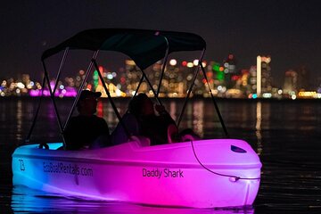 Glow Pedal Boat Rental in San Diego Bay! Night date idea!