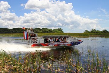 From Miami: Open-Top Bus Tour, Bay Cruise, & Everglades Adventure