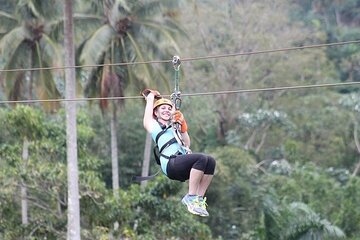 Half-Day Tour in Damajagua Waterfalls with Zipline Experience in Puerto Plata